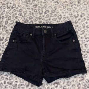 American Eagle Black Jean Shorts